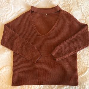 Cozy cut out sweater.